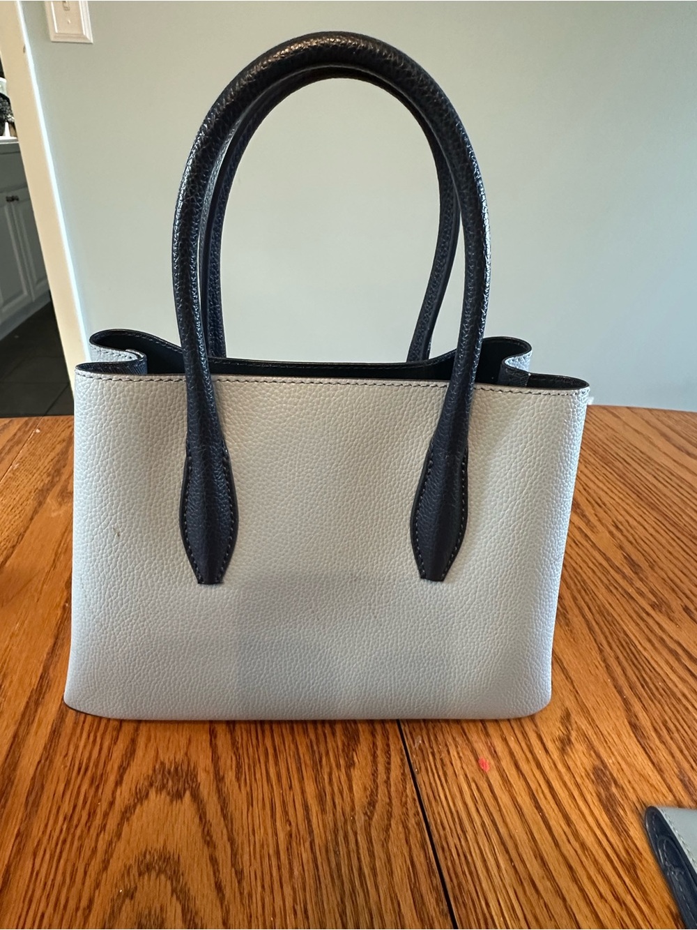 Kate Spade Light Blue and Navy Blue Leather Purse/Handbag with Matching Wallet - Picture 10 of 15